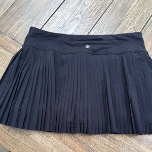 lululemon athletica Black Pleated Women's Skirt